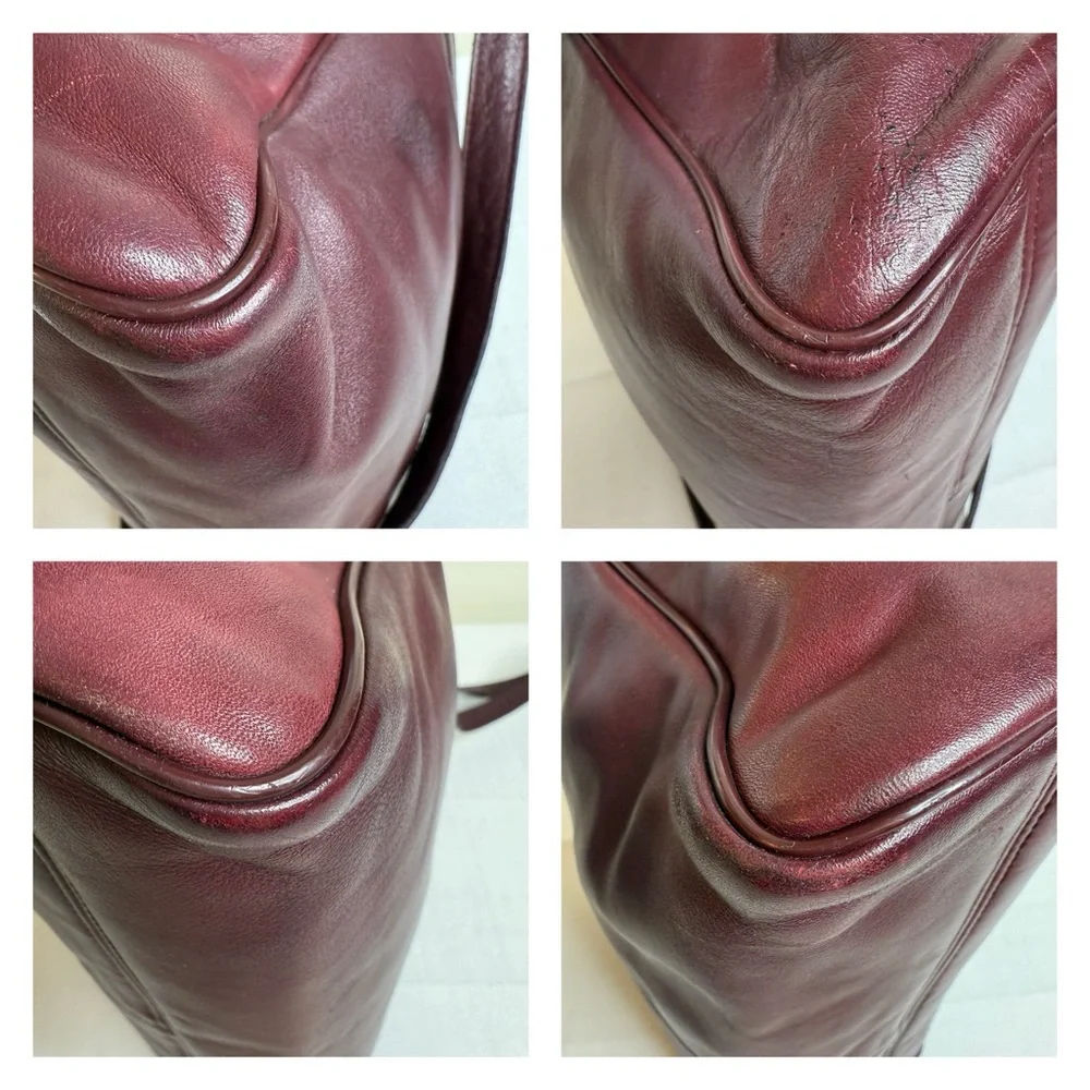 Etienne Aigner Burgundy Leather bag